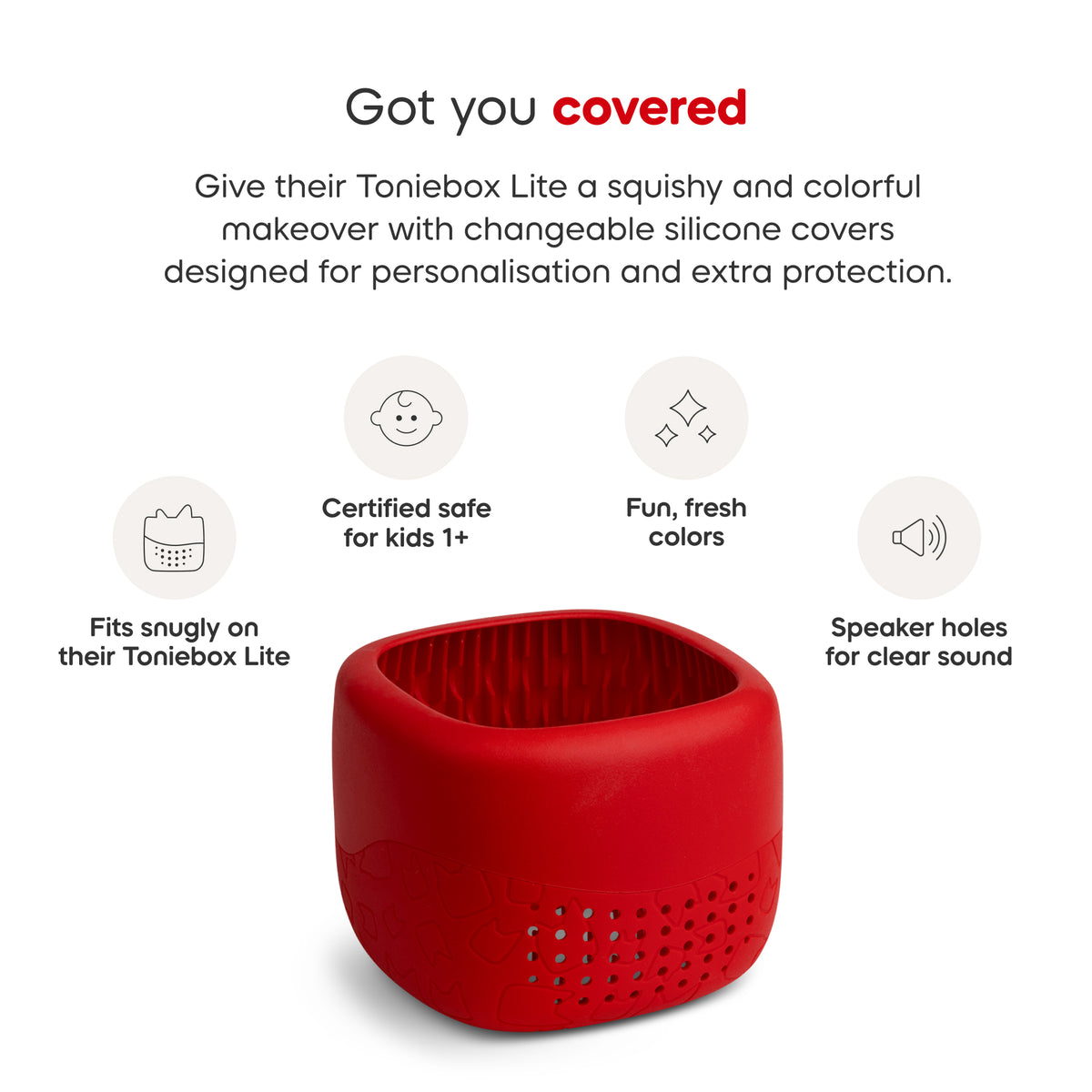 Toniebox Lite Cover Sunset Red