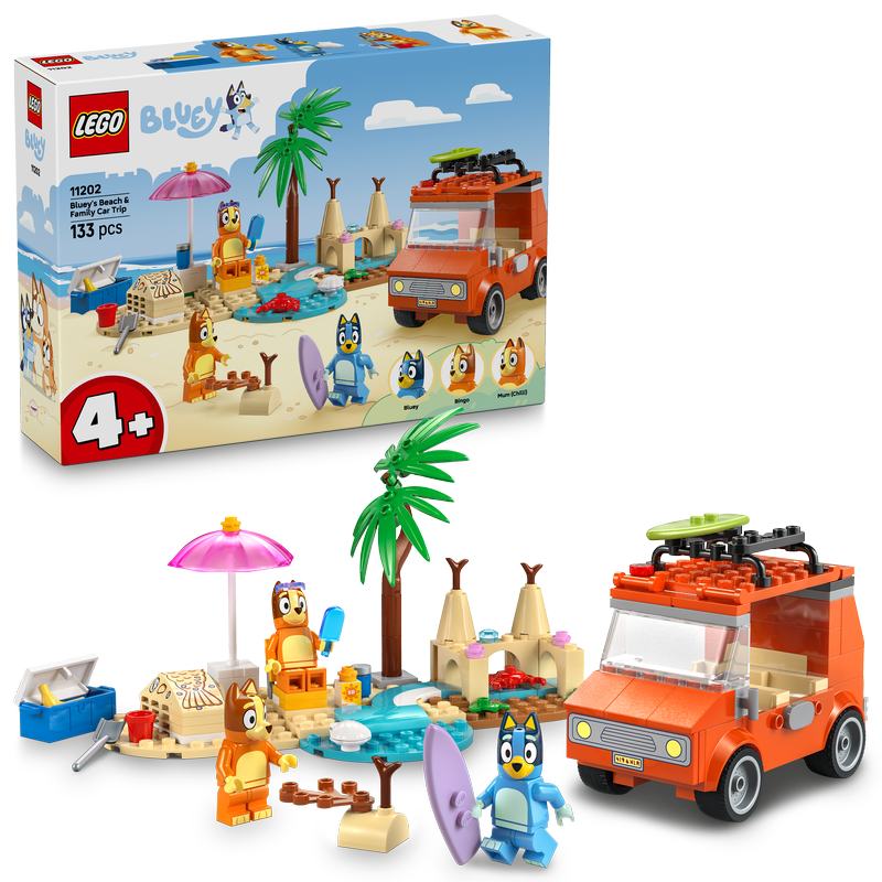 Lego Bluey: Bluey’s Beach & Family Car Trip 11202
