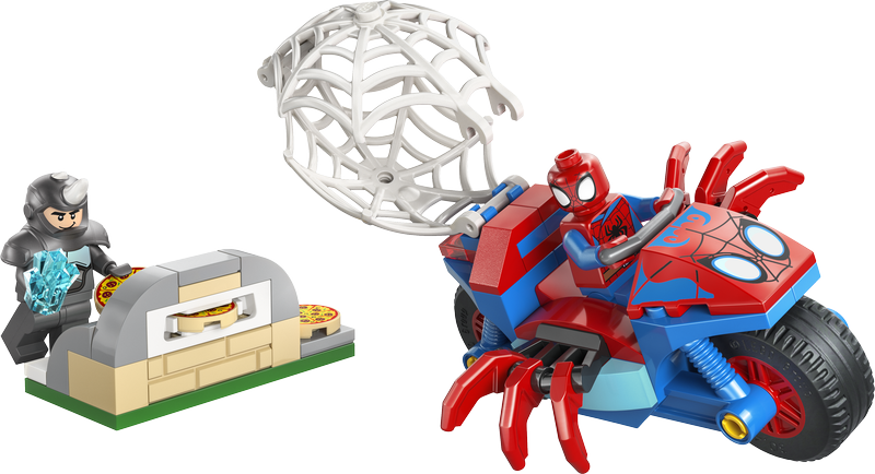 Lego® | Marvel Spidey And His Amazing Friends Spidey On His Motorcycle Vs. Rhino 11206
