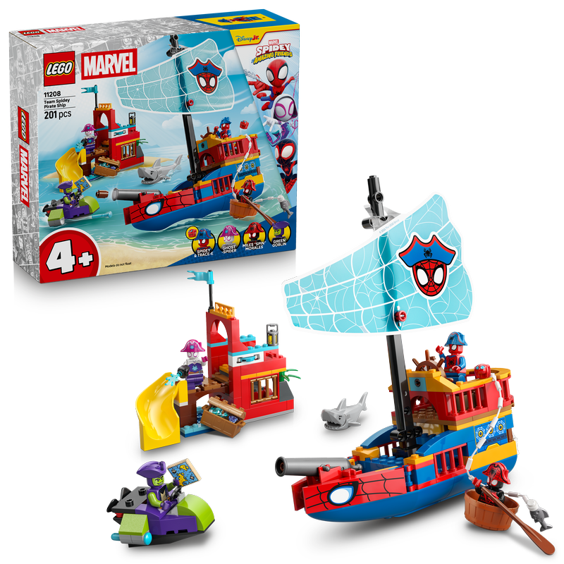 Lego® Marvel Spidey And His Amazing Friends Team Spidey Pirate Ship 11208