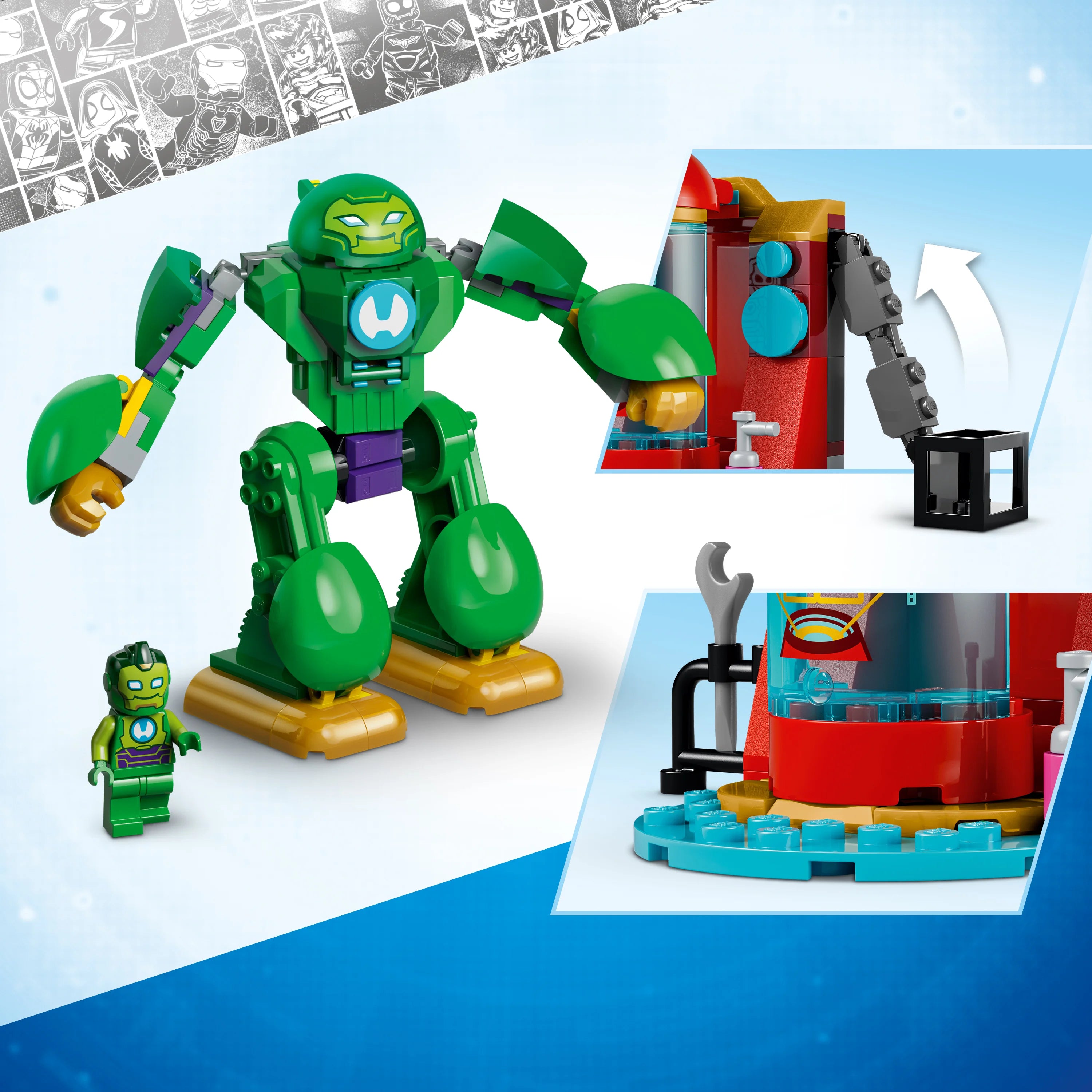 Lego | Marvel Iron Man And His Awesome Friends Loki Vs. Team Iron Man 11211