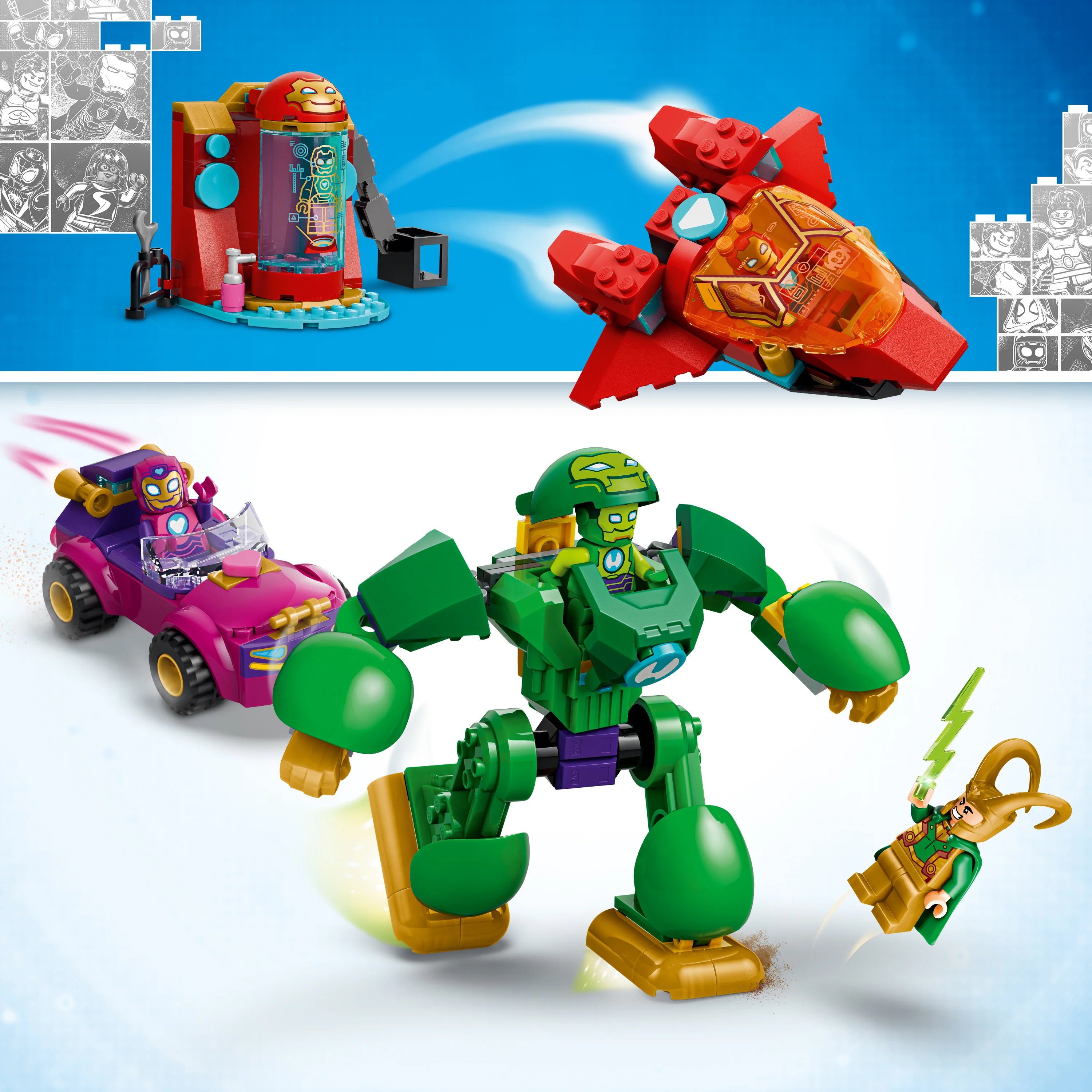 Lego | Marvel Iron Man And His Awesome Friends Loki Vs. Team Iron Man 11211