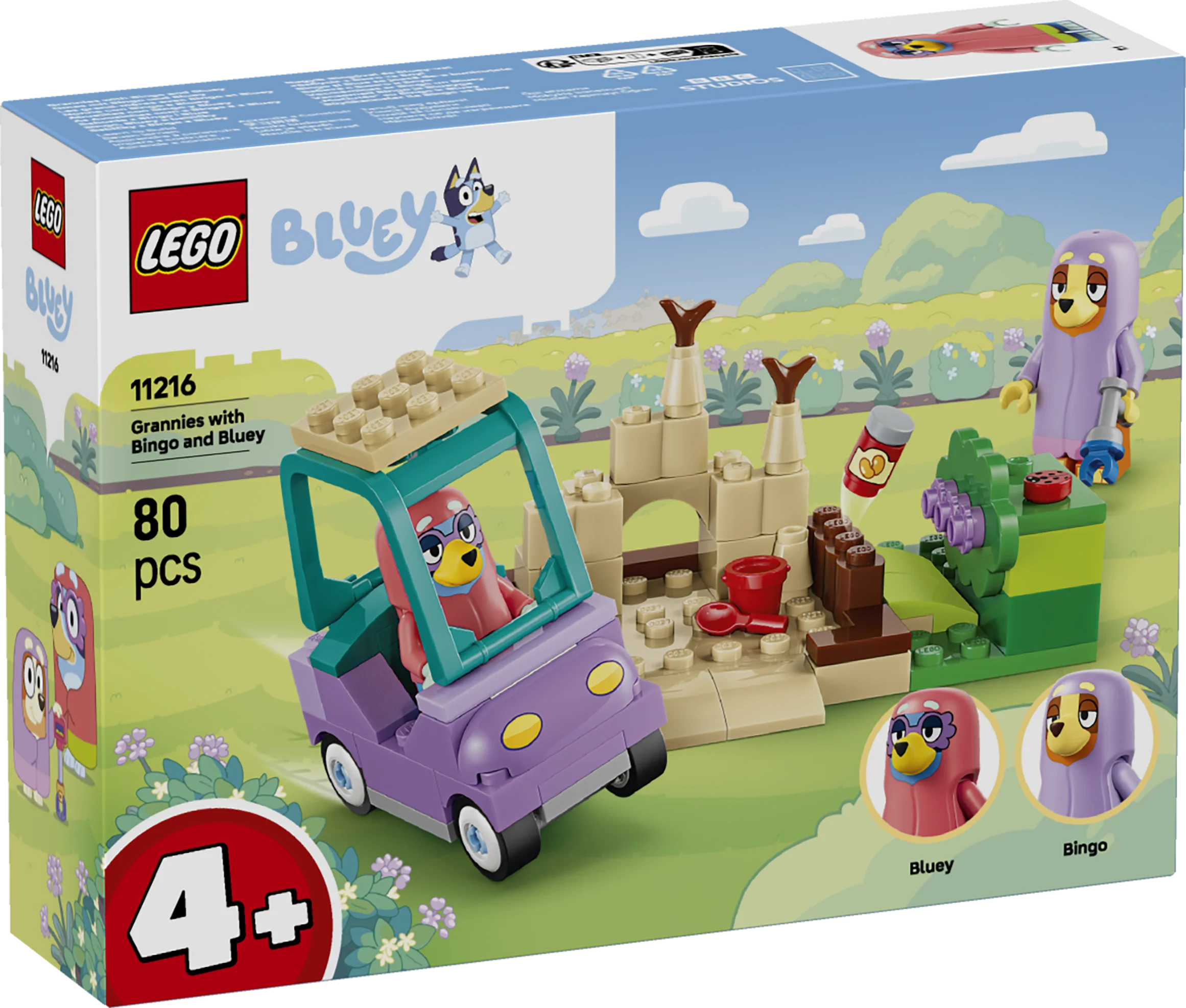 Lego Bluey Grannies With Bingo And Bluey Toy 11216