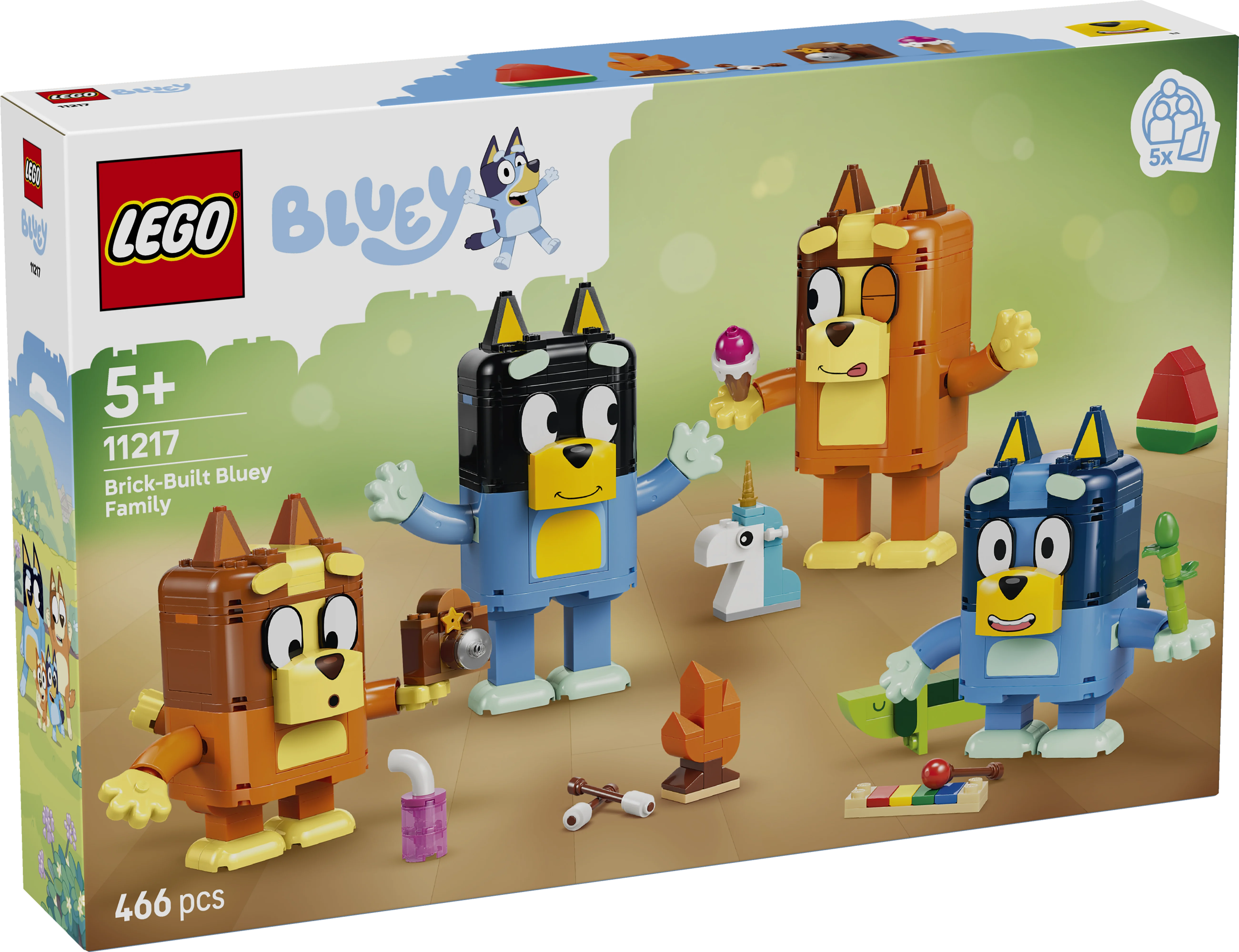 Lego Bluey Brick-Built Bluey Family Figures 11217