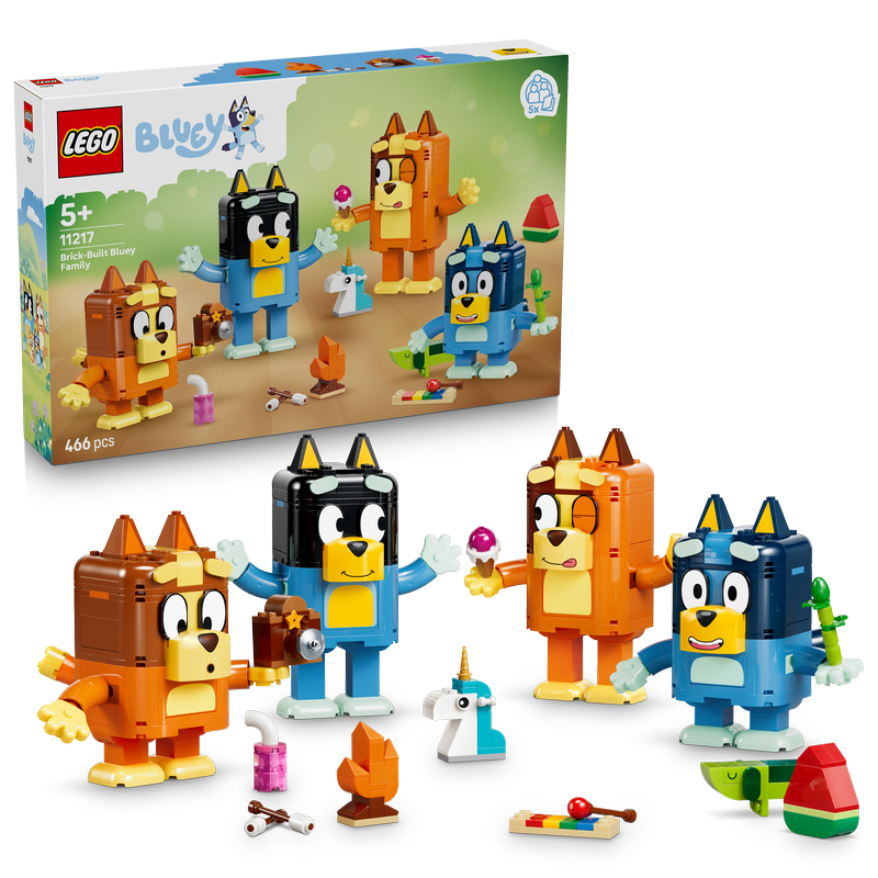Lego Bluey Brick-Built Bluey Family Figures 11217