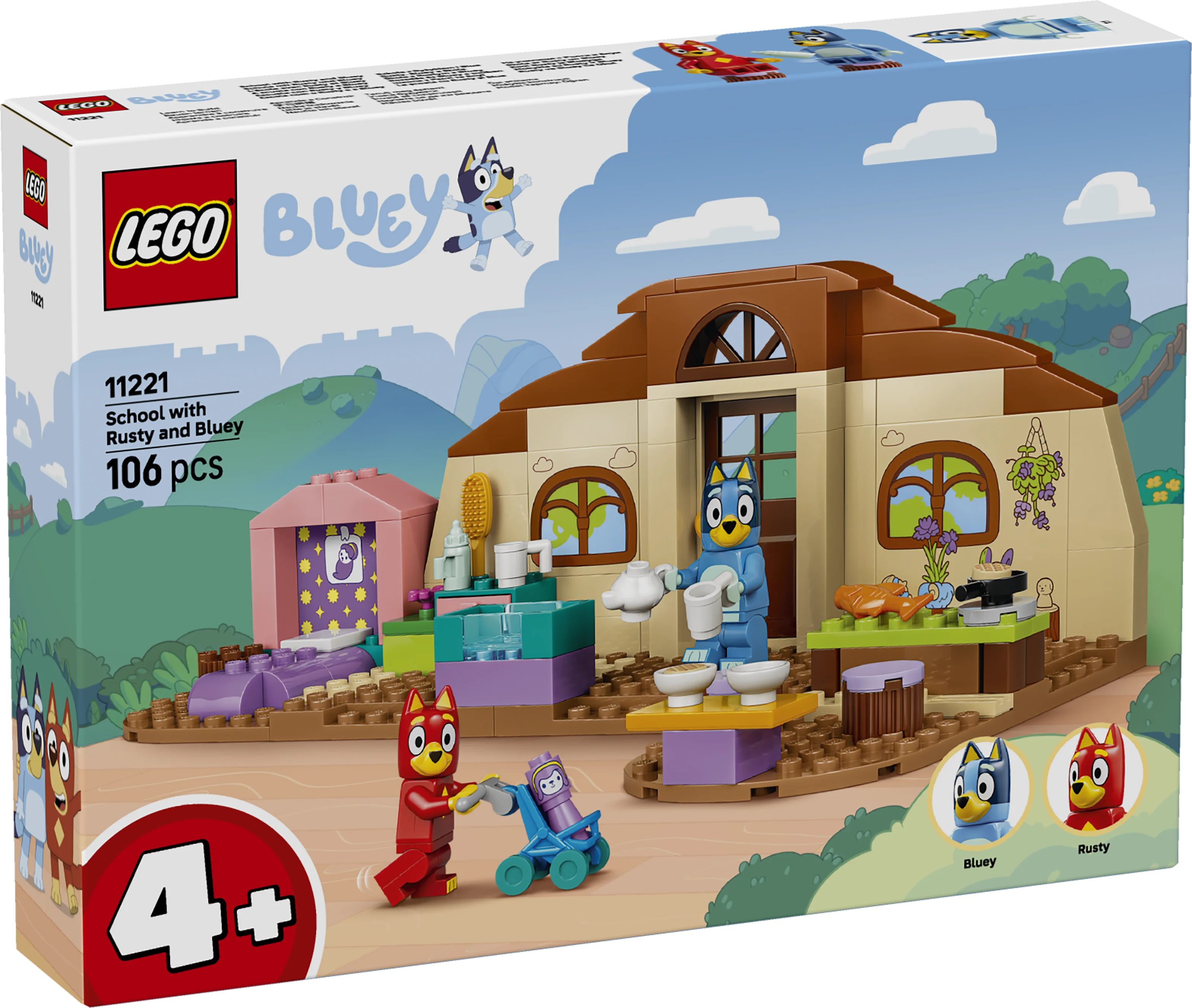 Lego Bluey School With Rusty And Bluey Toy 11221