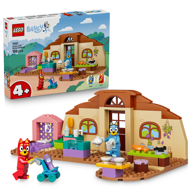 Lego Bluey School With Rusty And Bluey Toy 11221