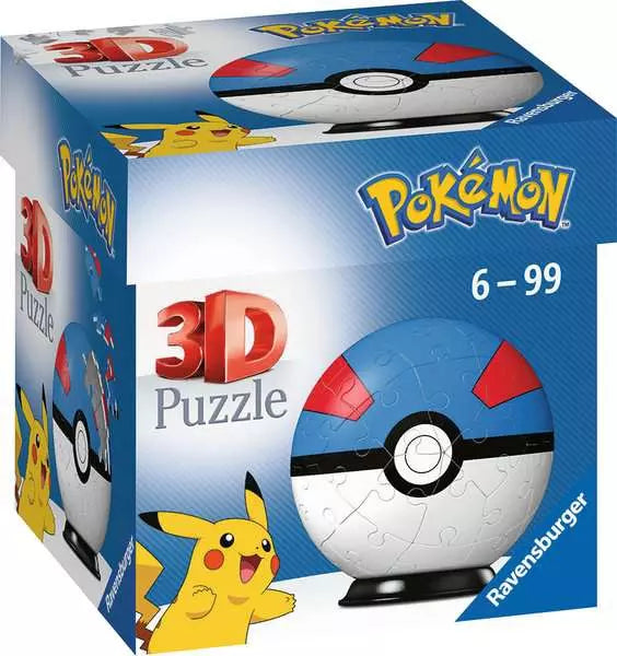 Ravensburger Pokemon Pokeball 54 Piece 3D Jigsaw Puzzle Assortment
