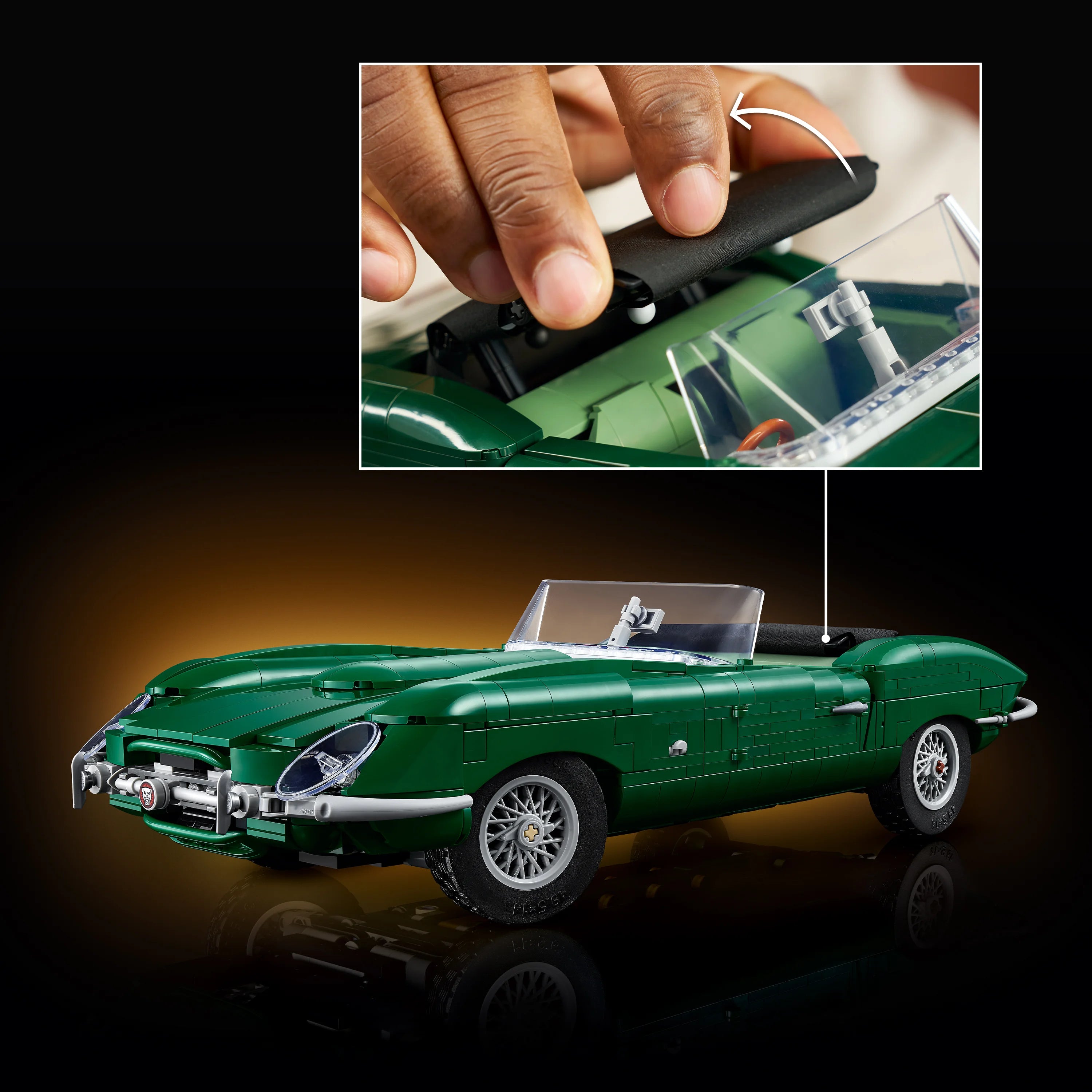 Lego Icons Jaguar E-Type Classic Sports Car 11381