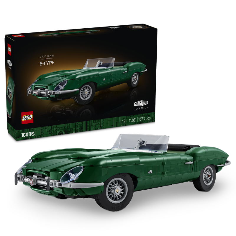 Lego Icons Jaguar E-Type Classic Sports Car 11381