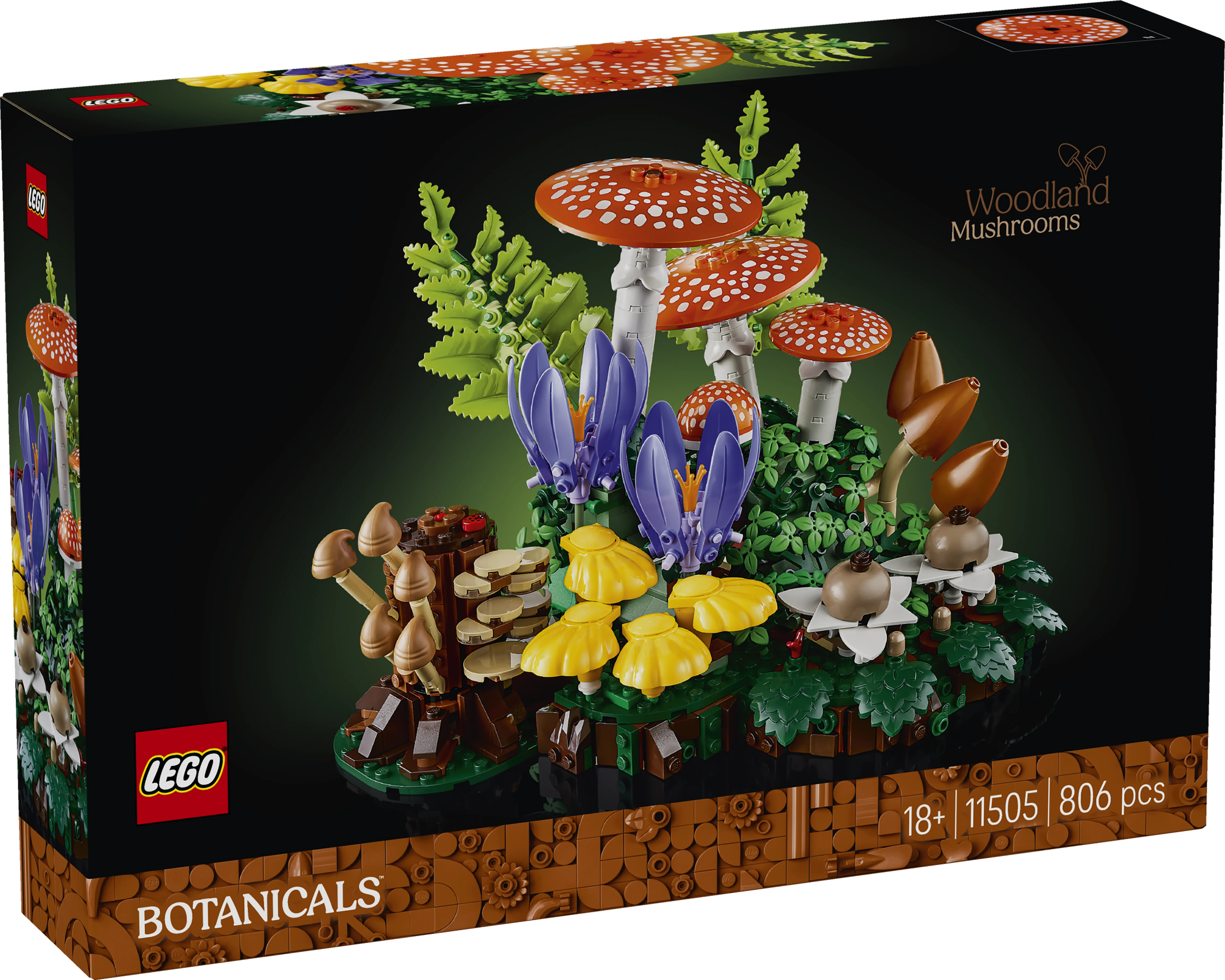 Lego Botanicals Woodland Mushrooms Decor Set 11505