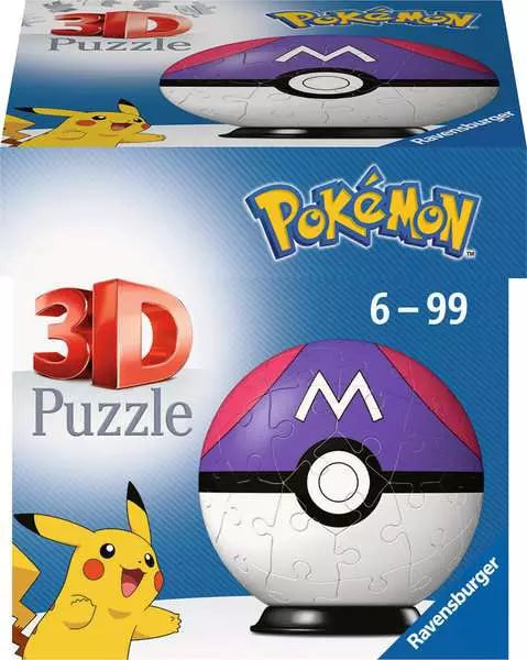 Ravensburger Pokemon Pokeball 54 Piece 3D Jigsaw Puzzle Assortment