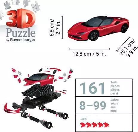 Ravensburger Ferrari Stradale 108 Piece 3D Jigsaw Puzzle