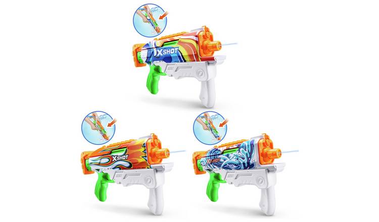Zuru X-Shot Fast Fill Skins Hyperload Water Blaster Assortment