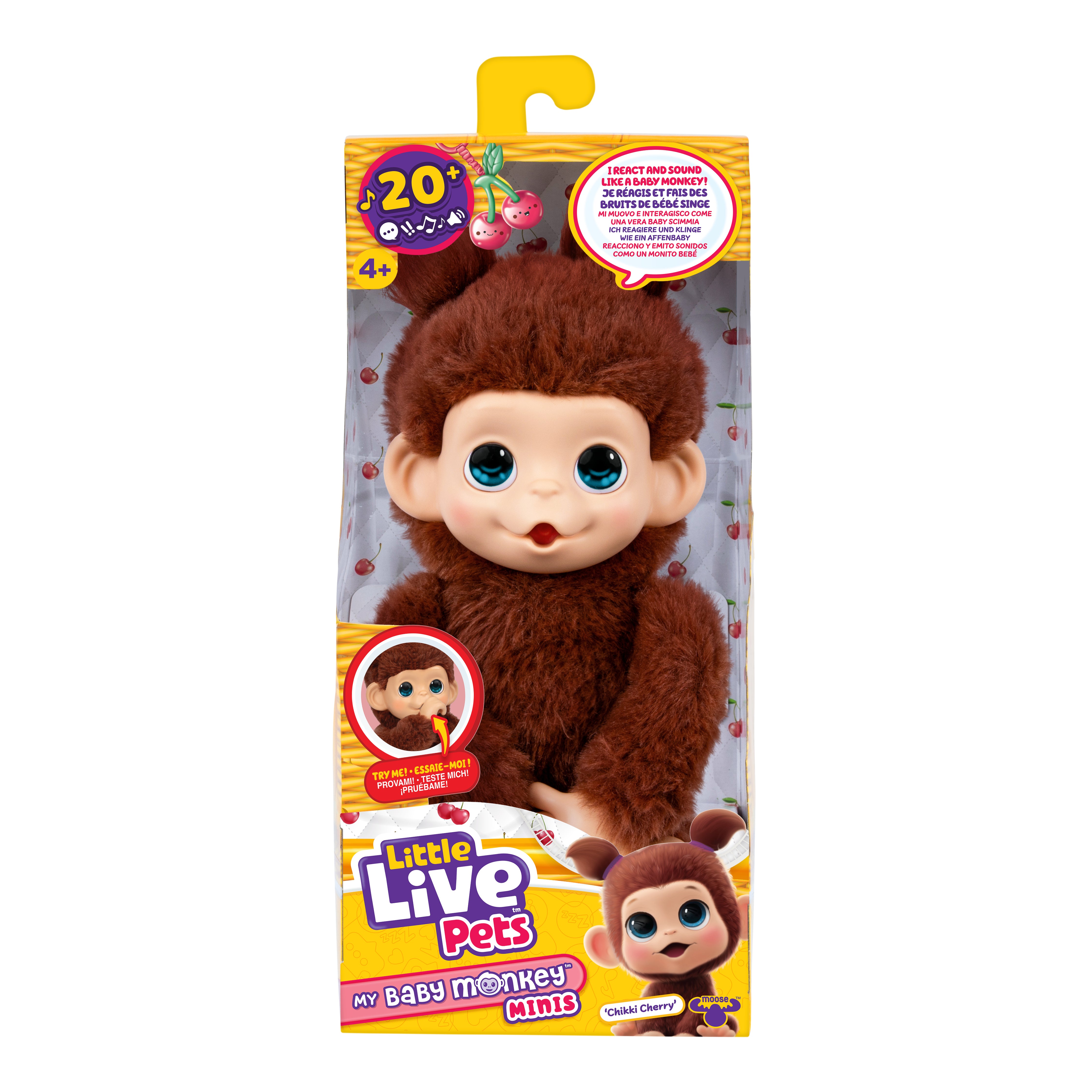 Little Live Pets My Baby Monkey Minis - Chikki Cherry