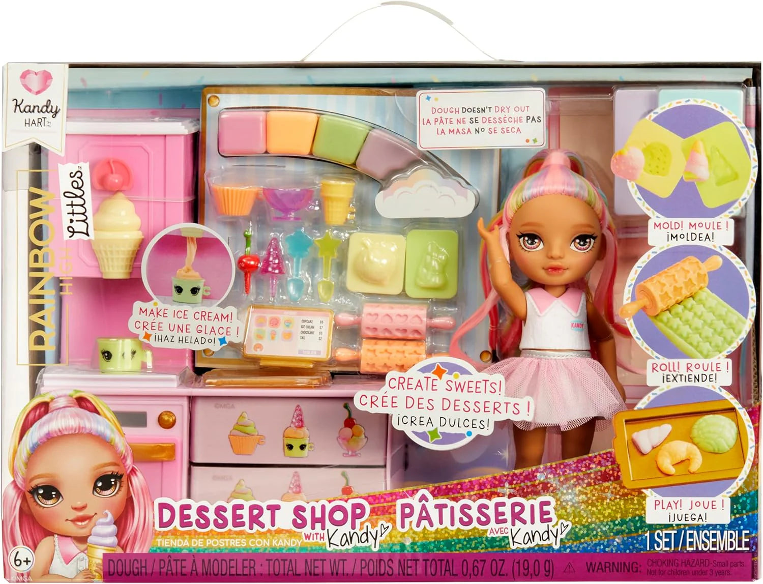 Rainbow High Dessert Shop With Littles Doll Kandy Playset