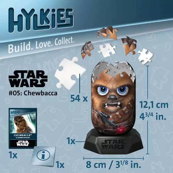 Ravensburger Hylkies Star Wars Chewbacca Collectible Puzzle Figure