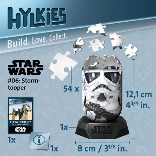Ravensburger Hylkies Star Wars Stormtrooper Collectible 3D Puzzle  Figure