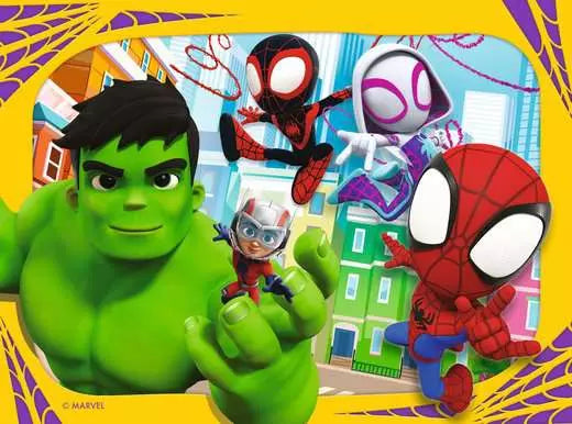 Ravensburger Spidey & His Amazing Friends 4 In A Box (12, 16, 20, 24 Piece) Jigsaw Puzzles