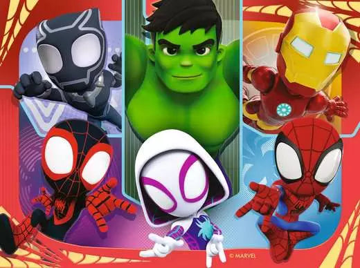 Ravensburger Spidey & His Amazing Friends 4 In A Box (12, 16, 20, 24 Piece) Jigsaw Puzzles