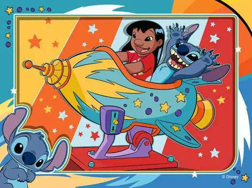 Ravensburger Disney Stitch 4 In A Box (12, 16, 20, 24 Piece) Jigsaw Puzzles