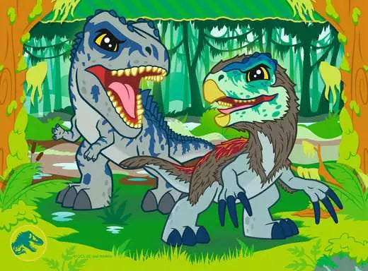 Ravensburger Jurassic World Explorers 4 In A Box (12, 16, 20, 24 Piece) Jigsaw Puzzles - Ready To Explore