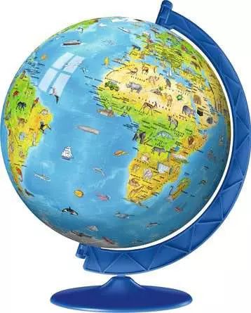 Ravensburger Children's World Globe, 180 Piece 3D Jigsaw Puzzle