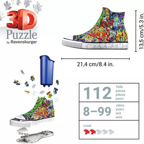 Ravensburger Graffiti Sneaker 108 Piece 3D Jigsaw Puzzle