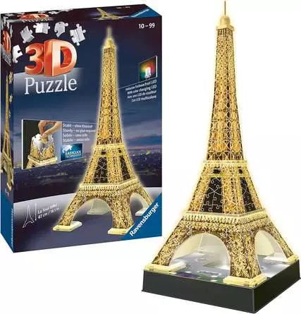 Eiffel Tower - Night Edition, 216Pc 3D Jigsaw Puzzle®
