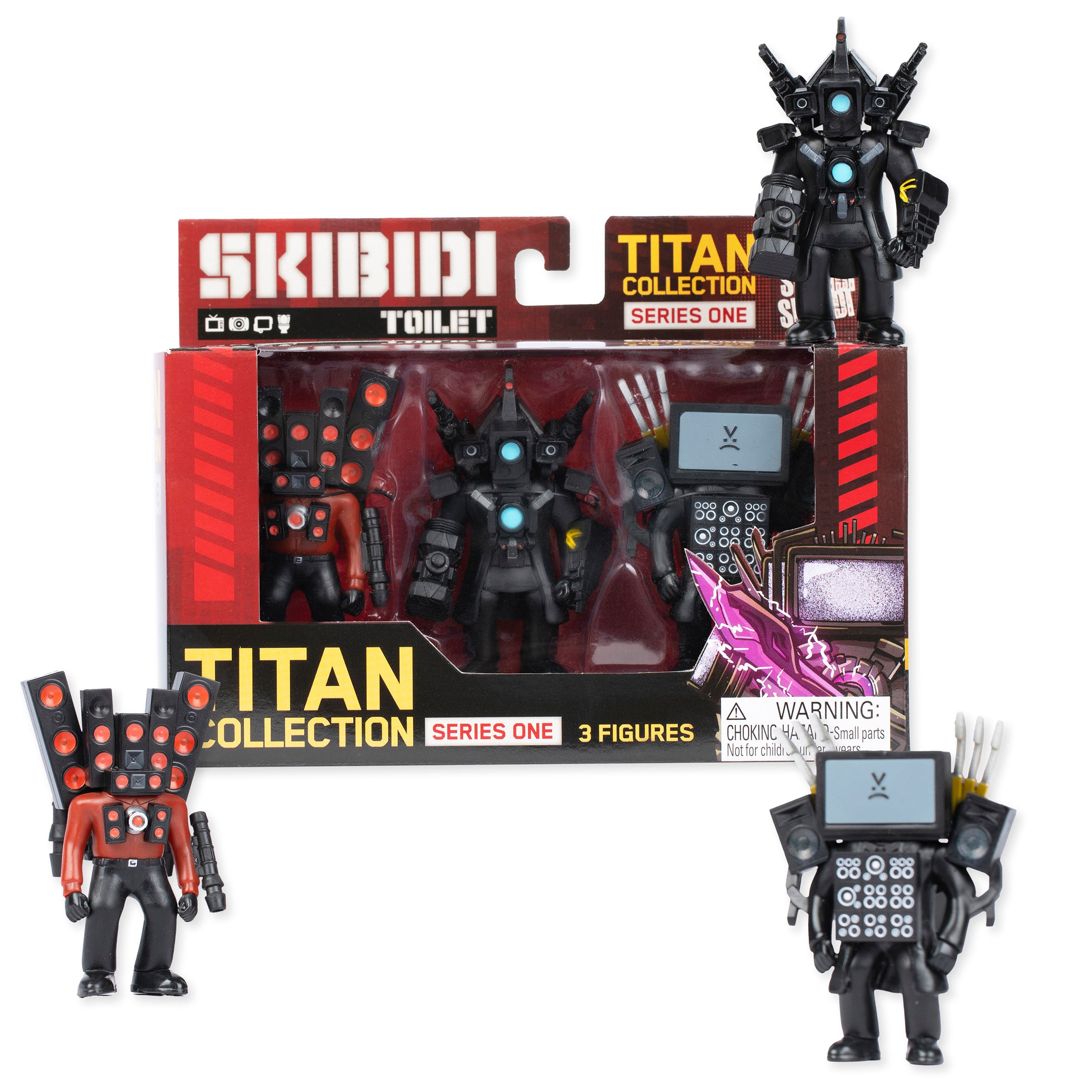 Skibidi Toilet Titan 3 Pack