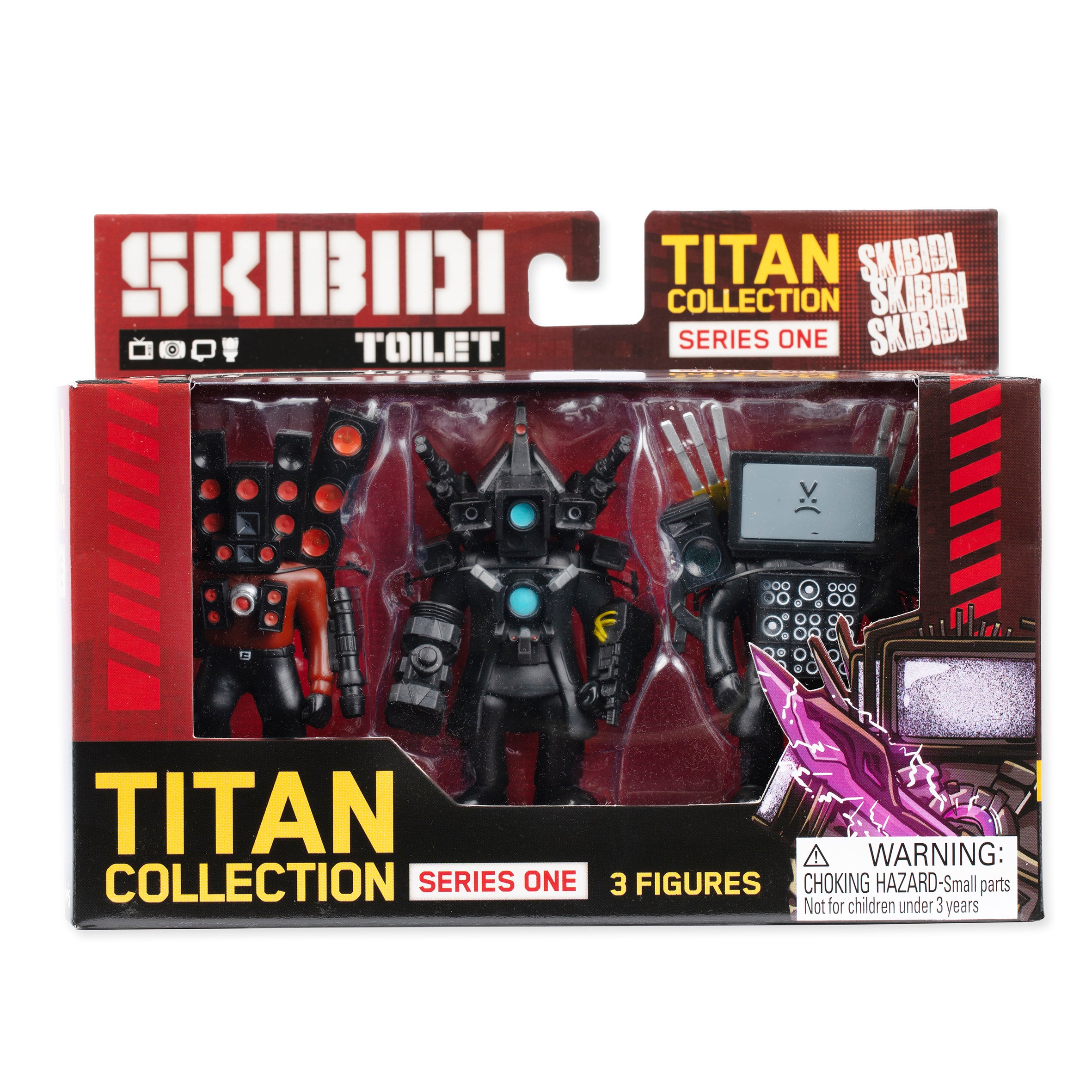 Skibidi Toilet Titan 3 Pack