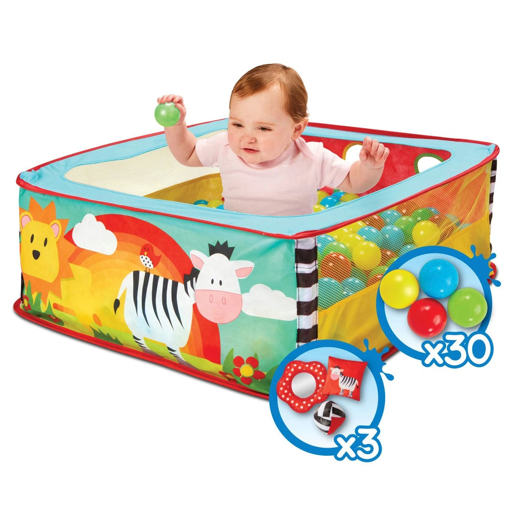 Kid Active Zebra Pop Up Sensory Ball Pit