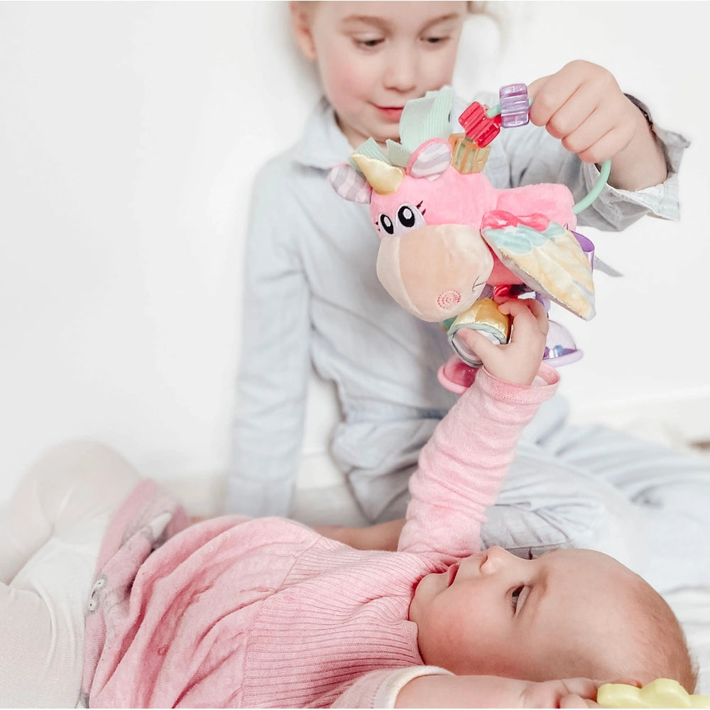 Playgro Clopette Unicorn Activity Rattle Pink