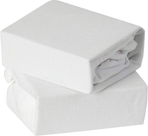 Baby Elegance 2 Pack Cot Fitted Sheet White – 60 X 120Cm