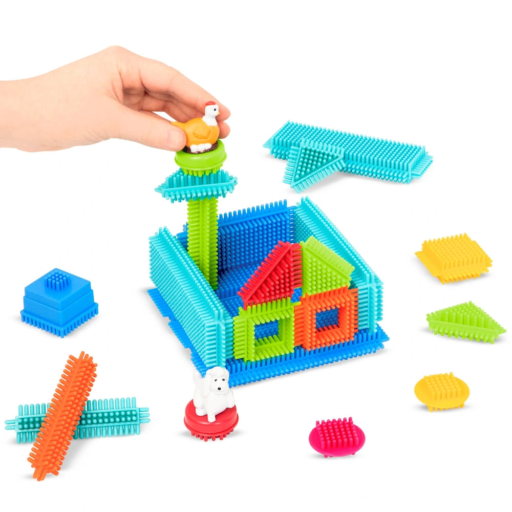 Bristle Blocks Building Blocks Deluxe Builder Case 113 Piece
