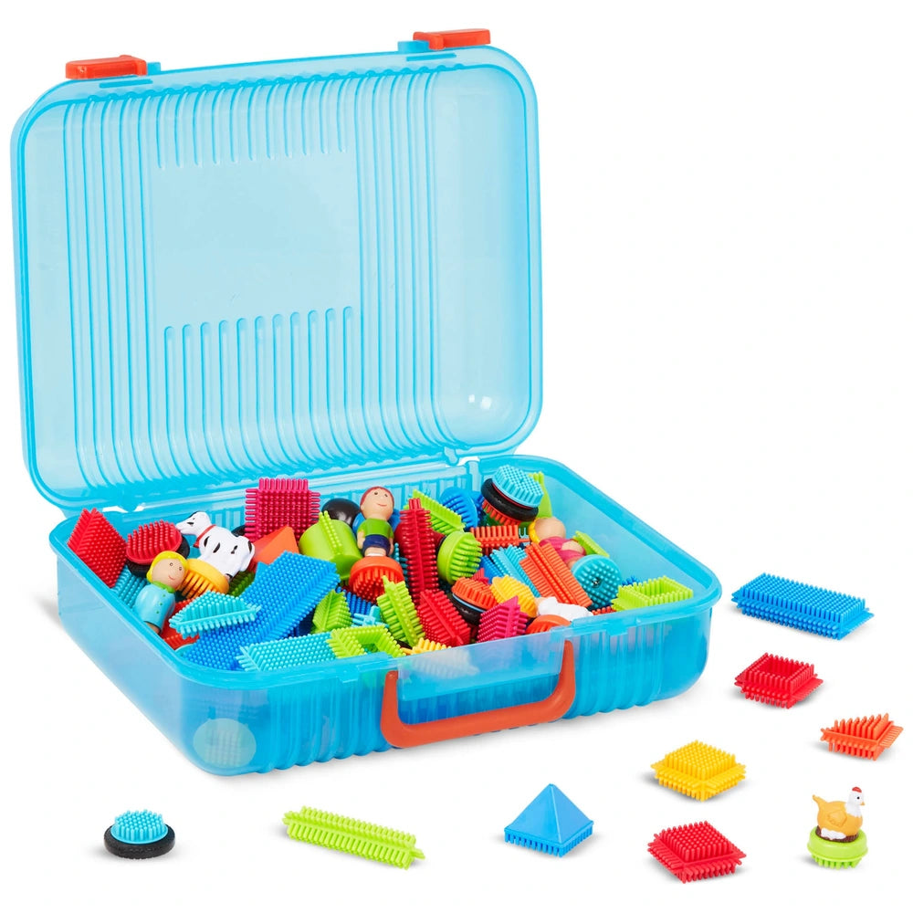 Bristle Blocks Building Blocks Deluxe Builder Case 113 Piece