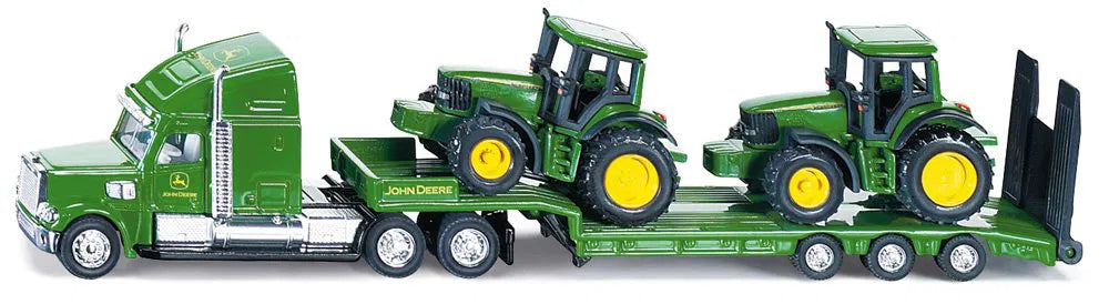 Siku 1:87 John Deere Low Loader With 2 John Deere 6820 Tractors