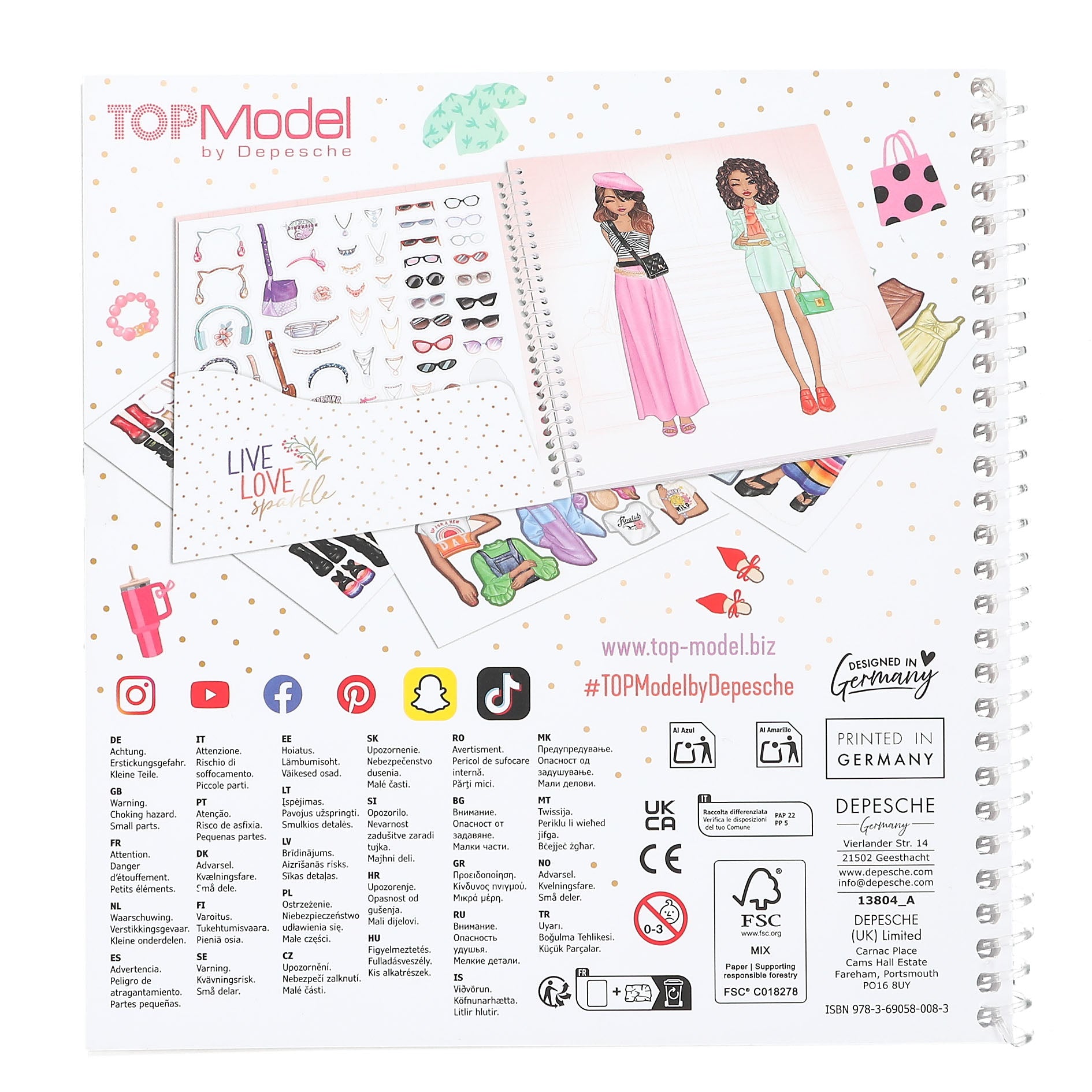 Topmodel Dress Me Up Stickerbook