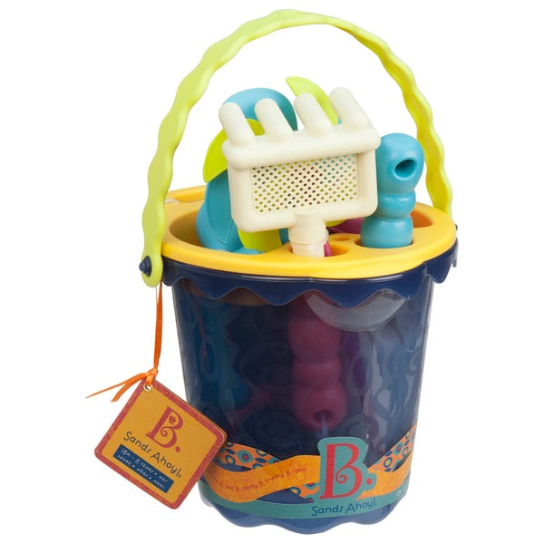B.toys Sands Ahoy! Beach Bucket And Toy Set