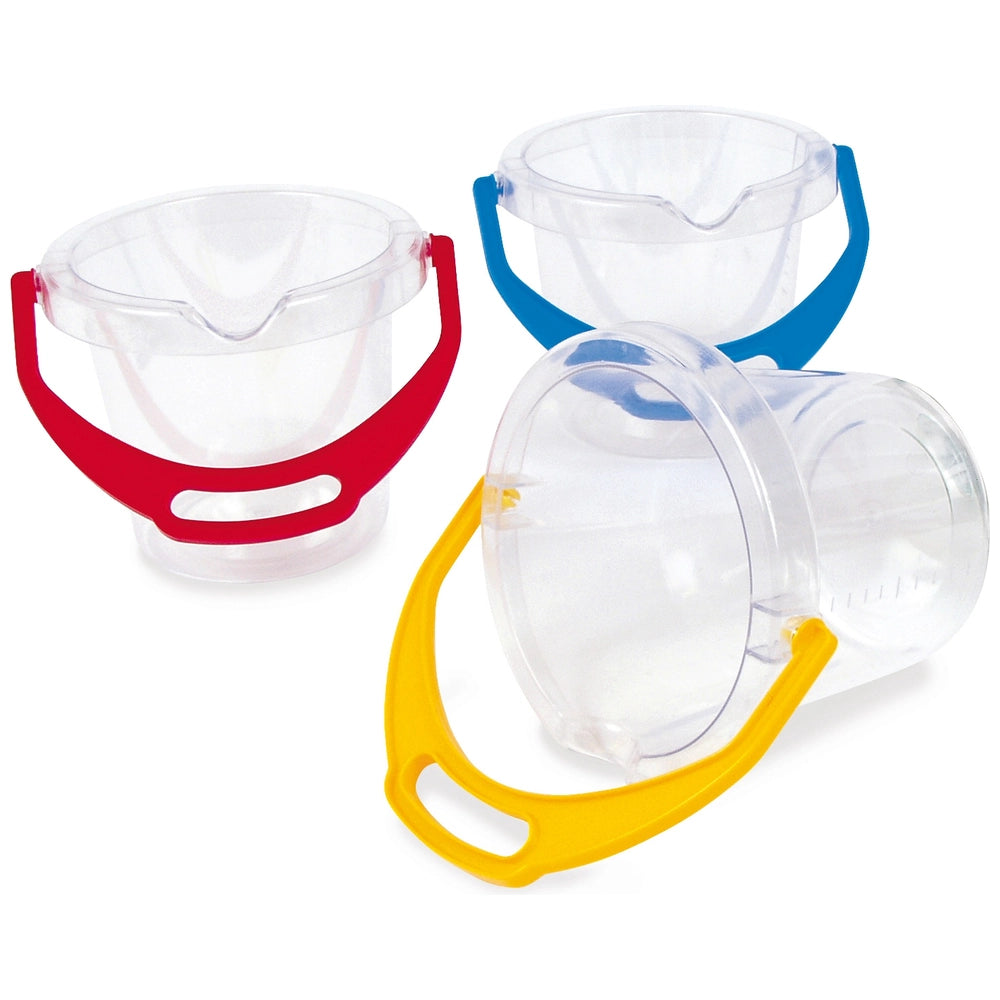 Dantoy Transparent Beach Bucket 13Cm Assortment