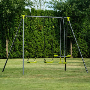 3 Unit Metal Swing Set
