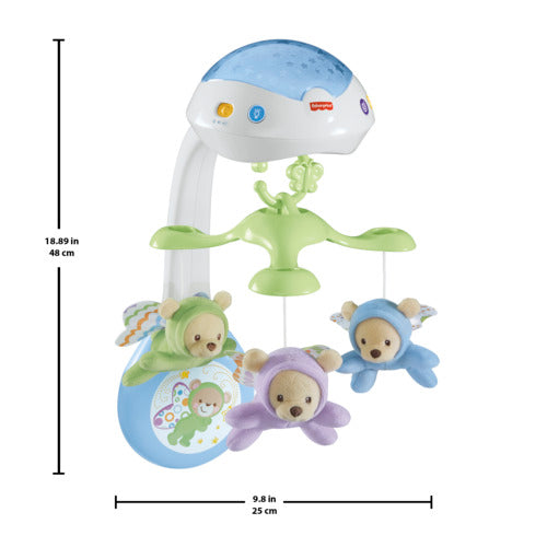Fisher-Price Butterfly Dreams 3-In-1 Newborn Baby Light Projector Mobile