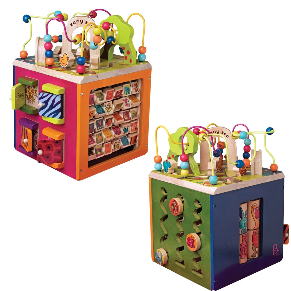 B. Toys Zany Zoo Wooden Activity Cube Assortment