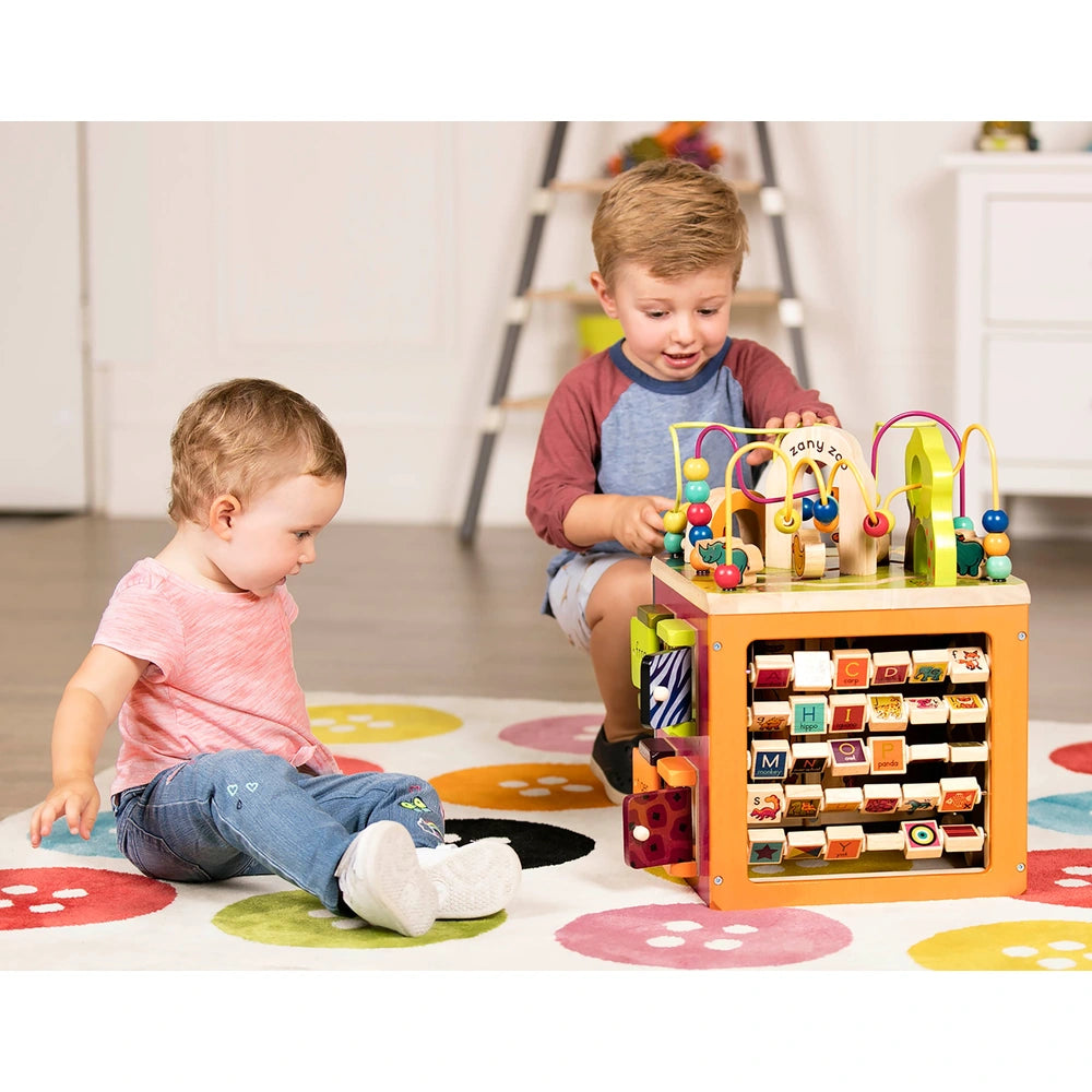 B. Toys Zany Zoo Wooden Activity Cube Assortment