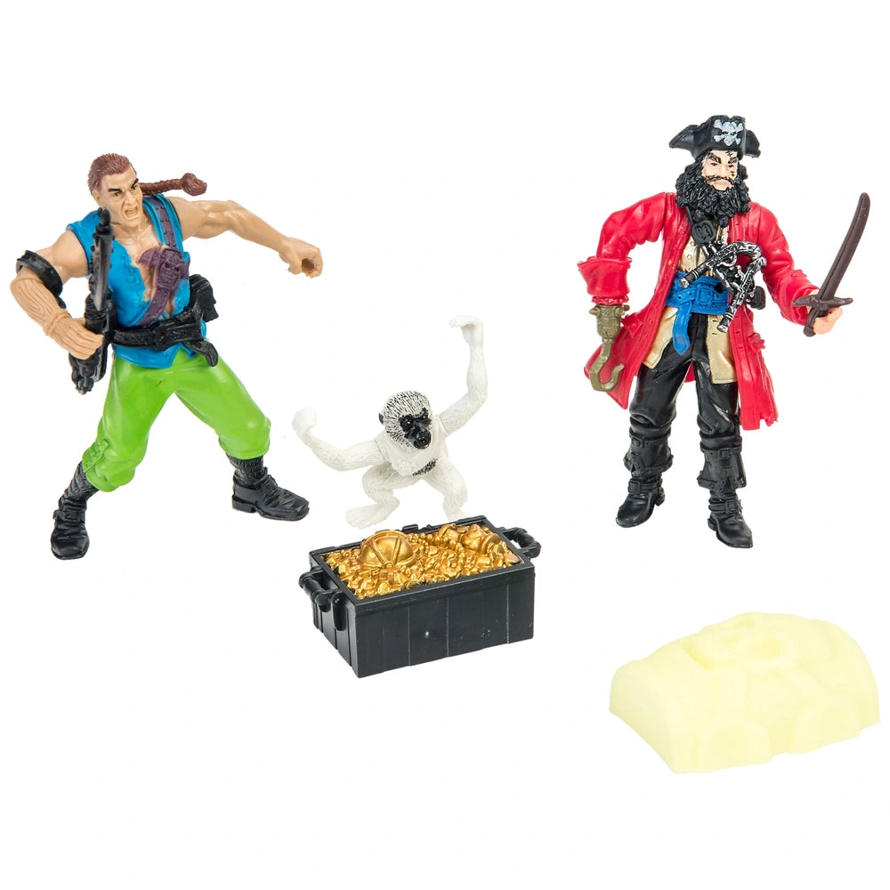 Pirate Captain Deluxe Playset Pirate Ship With Action Figures