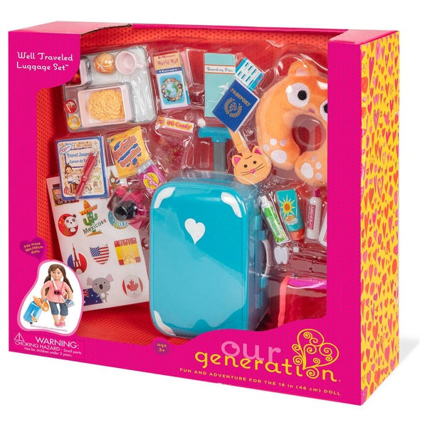 Our Generation Well Travelled Luggage Set