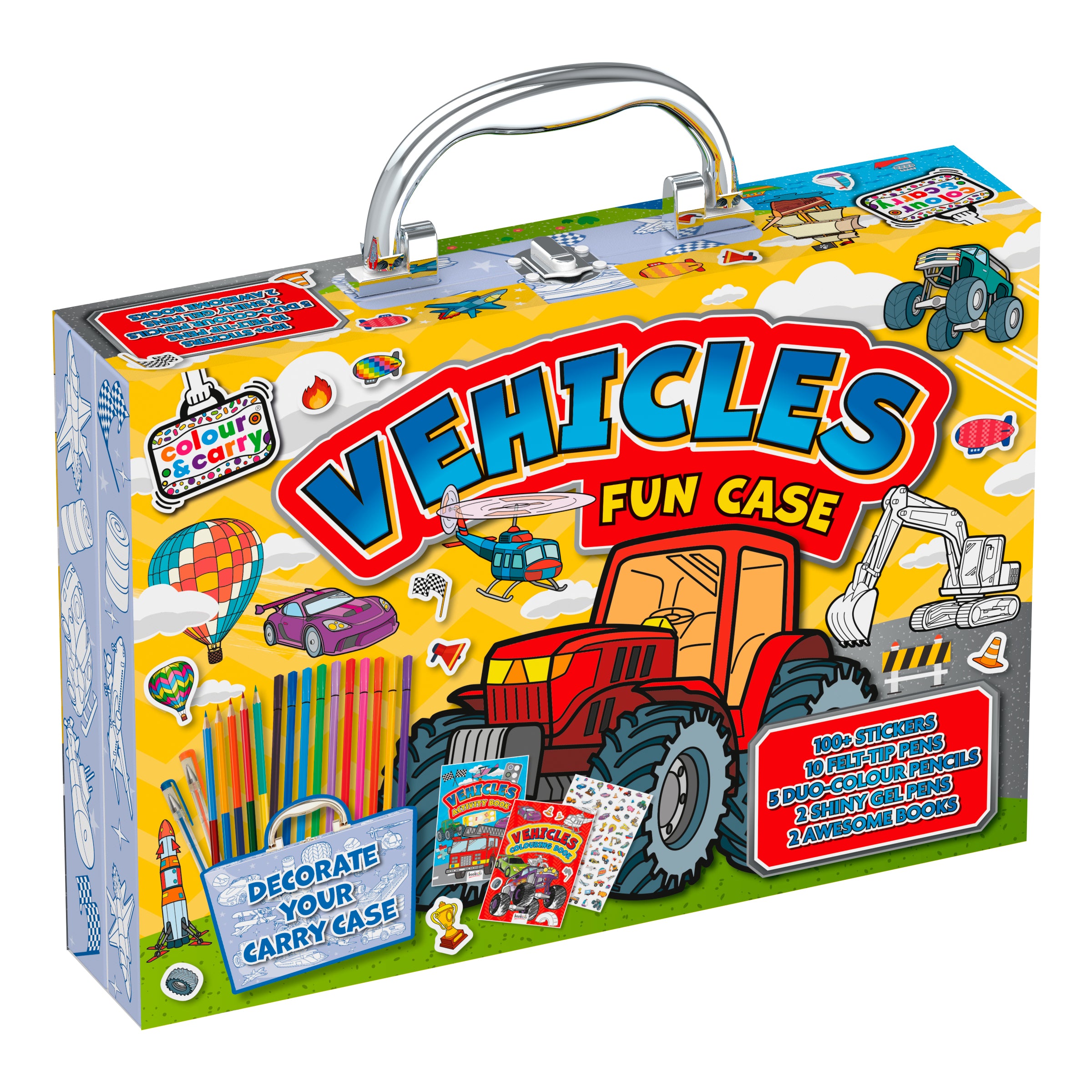 Vehicles Colour And Carry Activity Kit