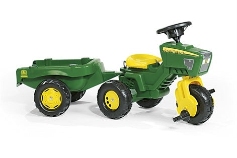 Rollytrac John Deere Tricycle Tractor And Trailer With Sounds