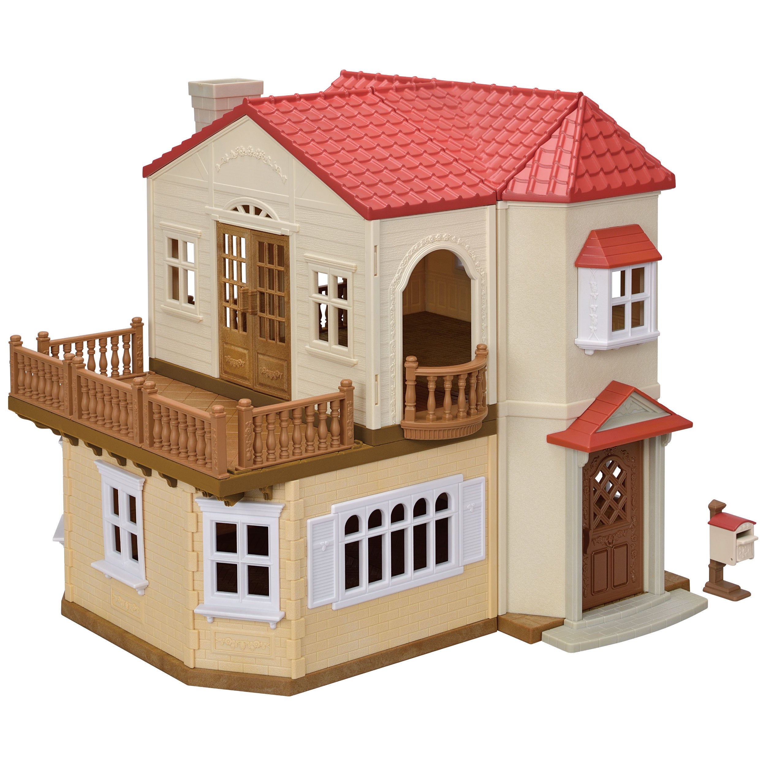 Sylvanian Families Red Roof Country Home With Secret Attic Playroom