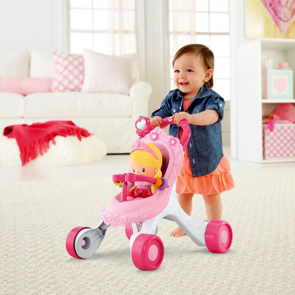 Fisher Price Princess Stroller & Doll Gift Set